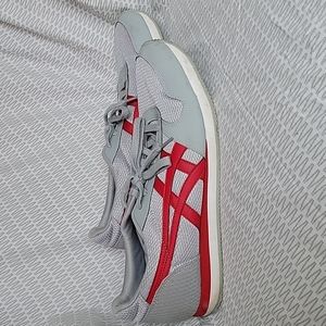 Asics, Men's 13 US, grey with red highlights